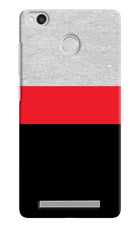 Tri Color Pattern Redmi 3S Prime Hard Case Back Cover by Casekaro
