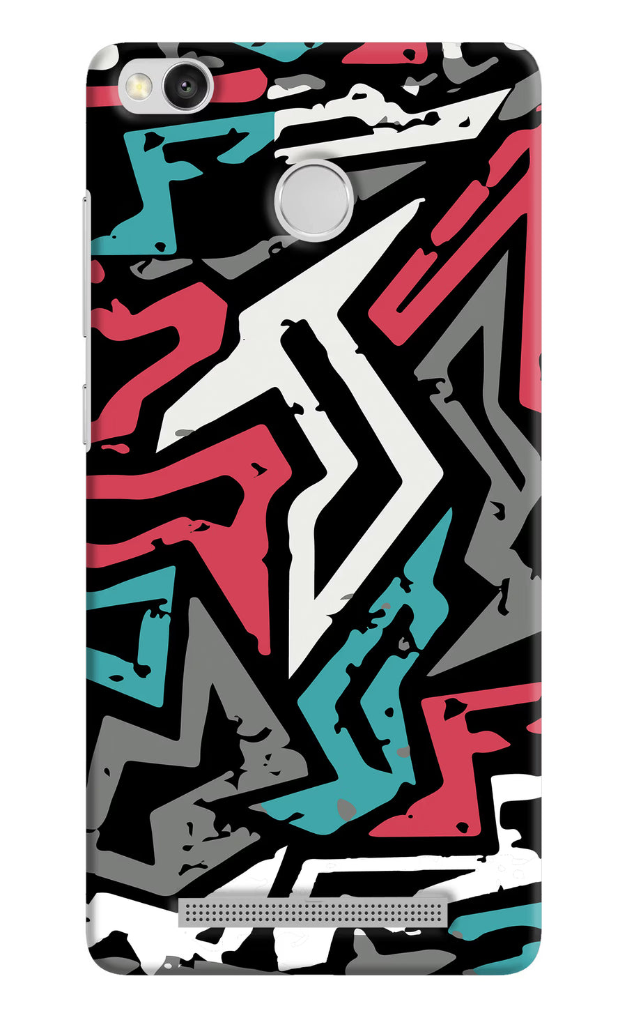 Geometric Graffiti Redmi 3S Prime Back Cover, Hard case