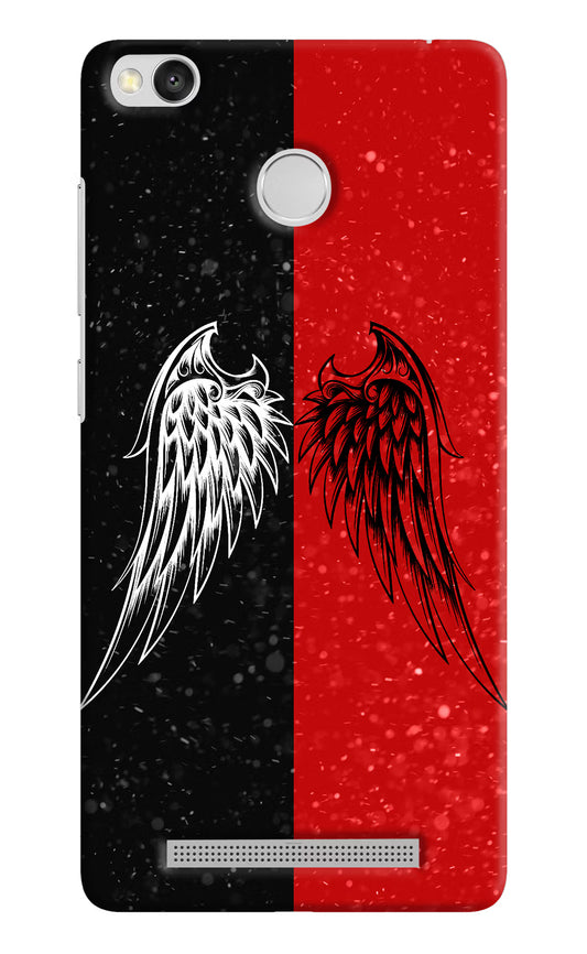 Wings Redmi 3S Prime Hard Case Back Cover by Casekaro