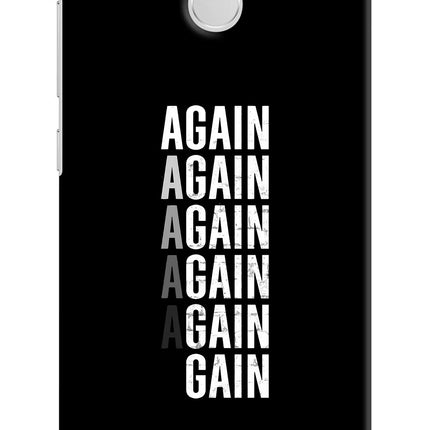 Again Again Gain Redmi 3S Prime Hard Case Back Cover by Casekaro