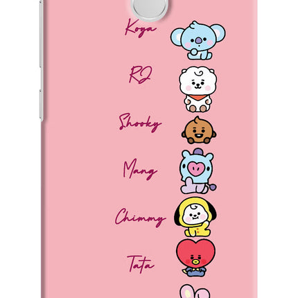 BTS names Redmi 3S Prime Hard Case Back Cover by Casekaro