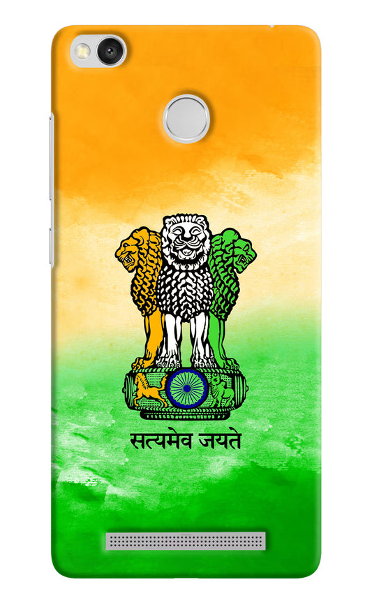 Satyamev Jayate Flag Redmi 3S Prime Hard Case Back Cover by Casekaro