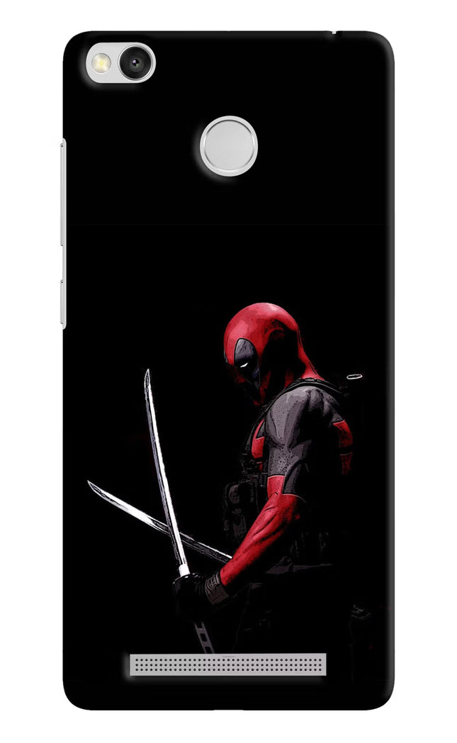 Deadpool Redmi 3S Prime Hard Case Back Cover by Casekaro