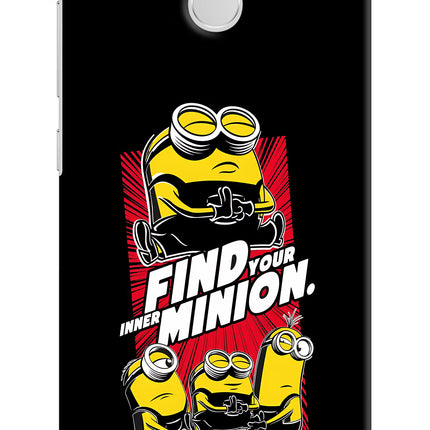 Find your inner Minion Redmi 3S Prime Hard Case Back Cover by Casekaro