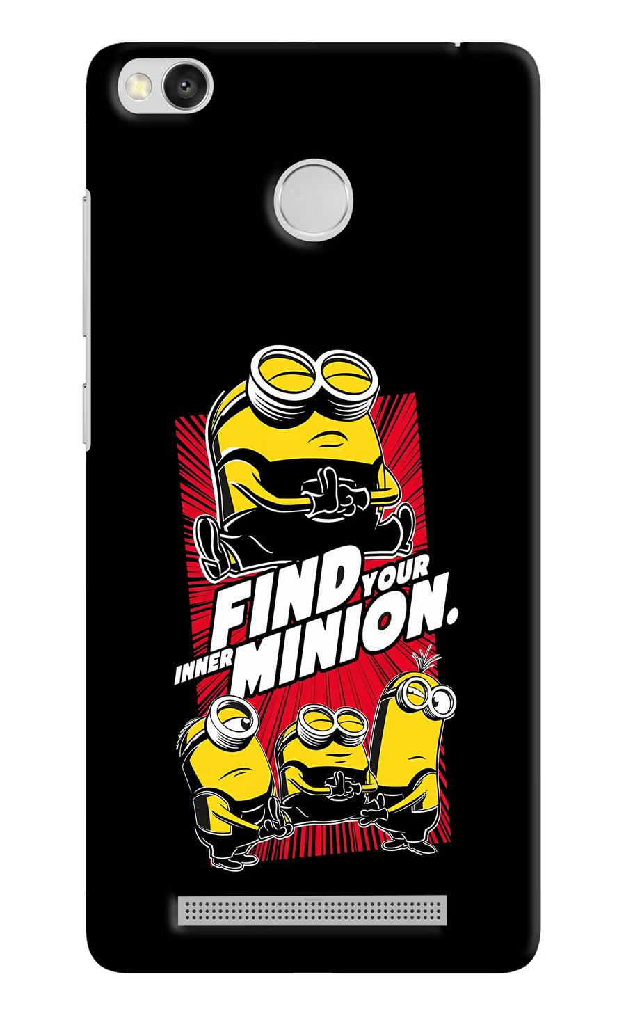 Find your inner Minion Redmi 3S Prime Back Cover, Hard case