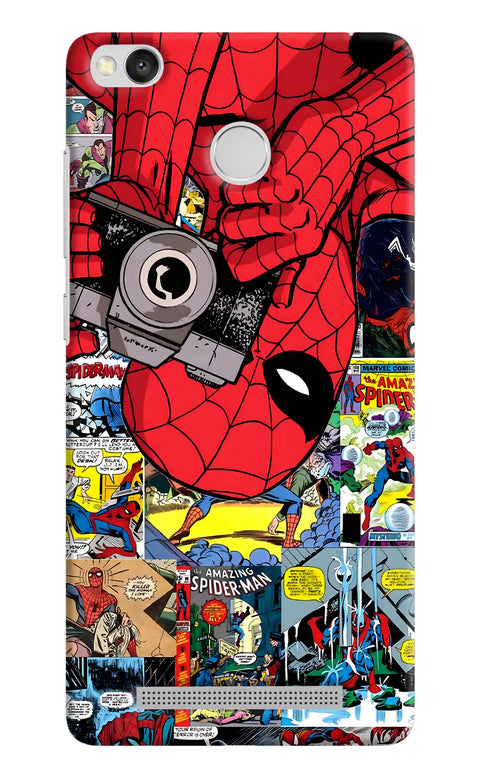 Spider Man Redmi 3S Prime Back Cover