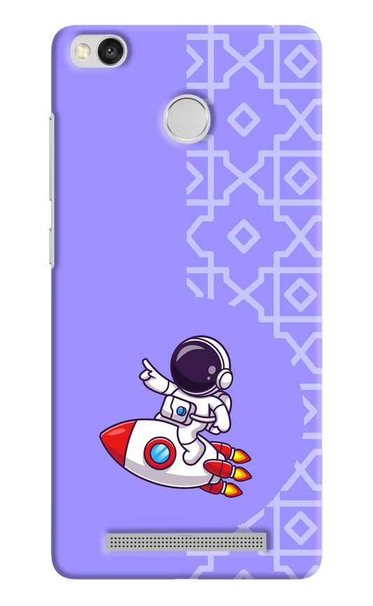 Cute Astronaut Redmi 3S Prime Hard Case Back Cover by Casekaro