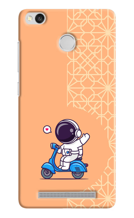 Cute Astronaut Riding Redmi 3S Prime Hard Case Back Cover by Casekaro