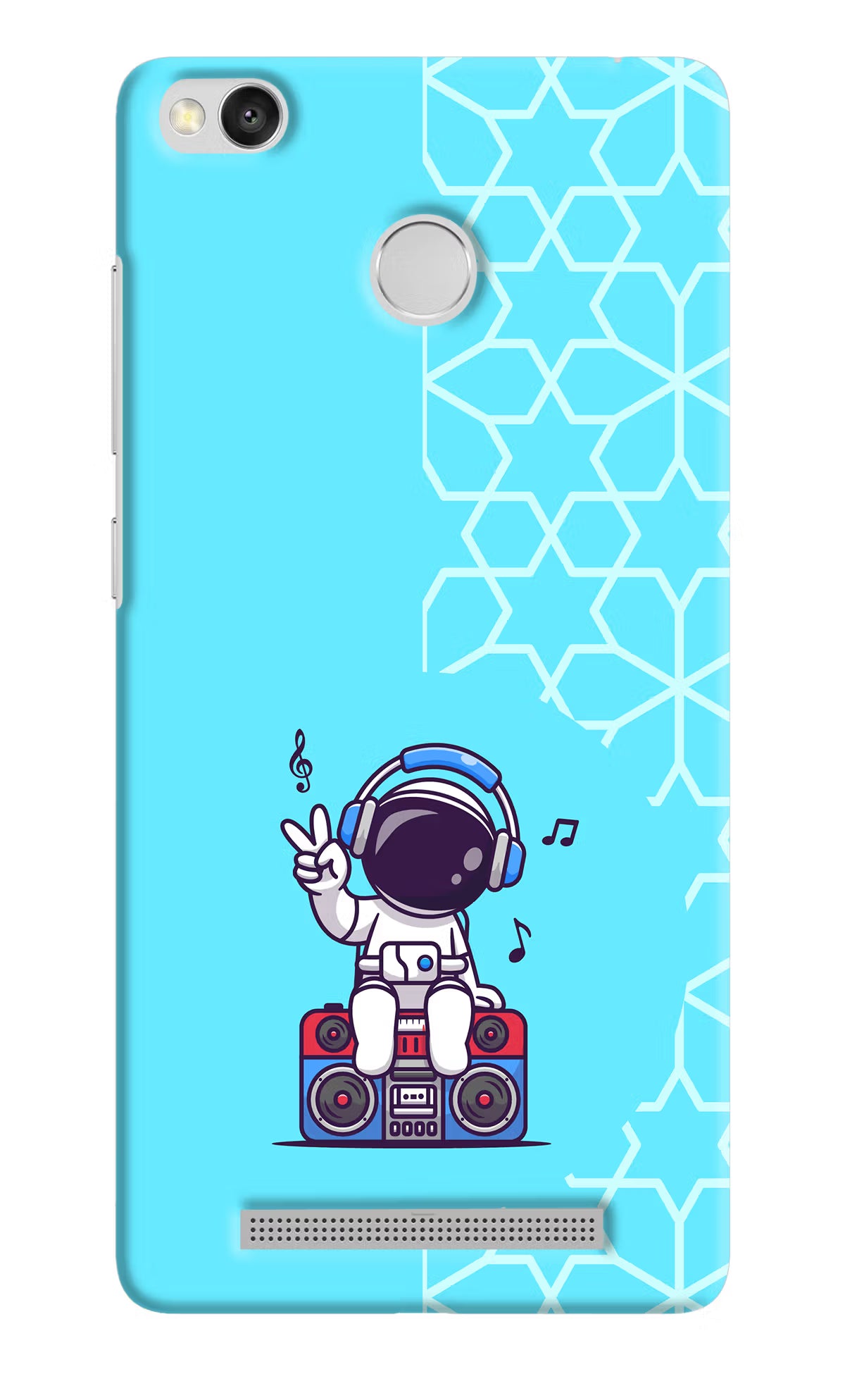 Cute Astronaut Chilling Redmi 3S Prime Hard Case Back Cover by Casekaro