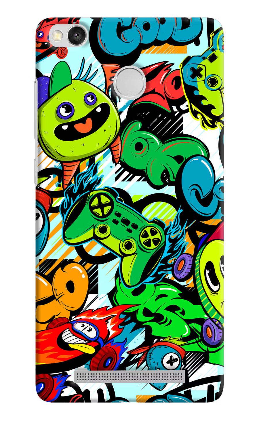 Game Doodle Redmi 3S Prime Back Cover, Hard case