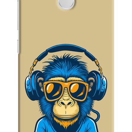 Monkey Headphone Redmi 3S Prime Hard Case Back Cover by Casekaro