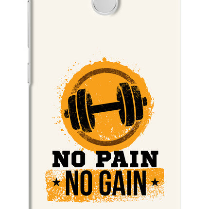 No Pain No Gain Redmi 3S Prime Hard Case Back Cover by Casekaro