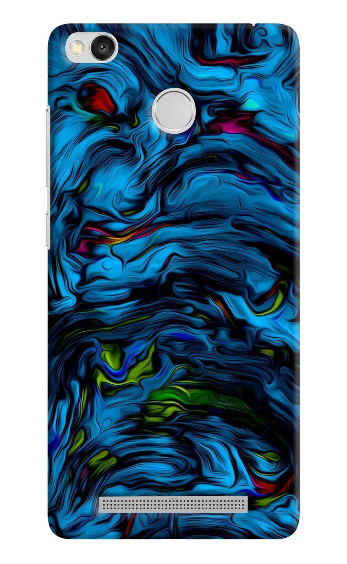 Dark Blue Abstract Redmi 3S Prime Back Cover