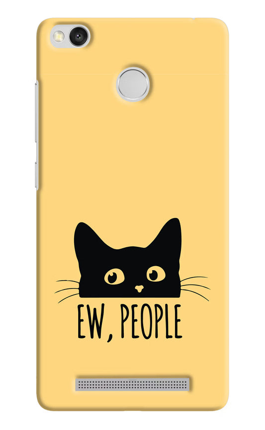 Ew People Catitude Redmi 3S Prime Hard Case Back Cover by Casekaro