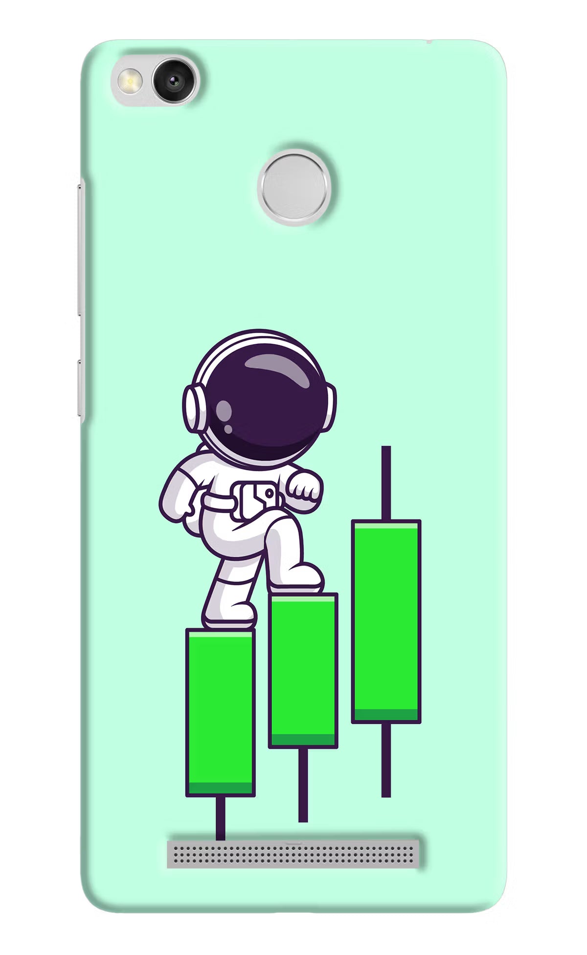 Astronaut Trader Redmi 3S Prime Hard Case Back Cover by Casekaro