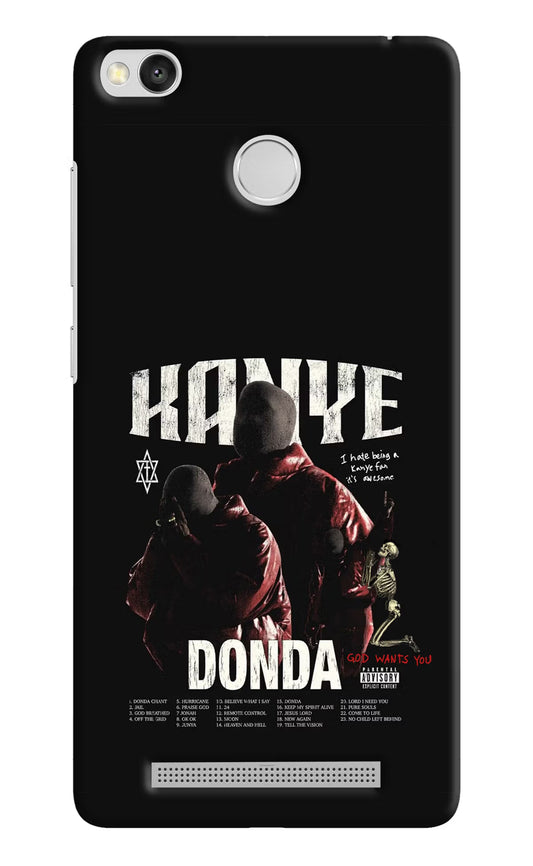 Donda Kanye West Redmi 3S Prime Hard Case Back Cover by Casekaro