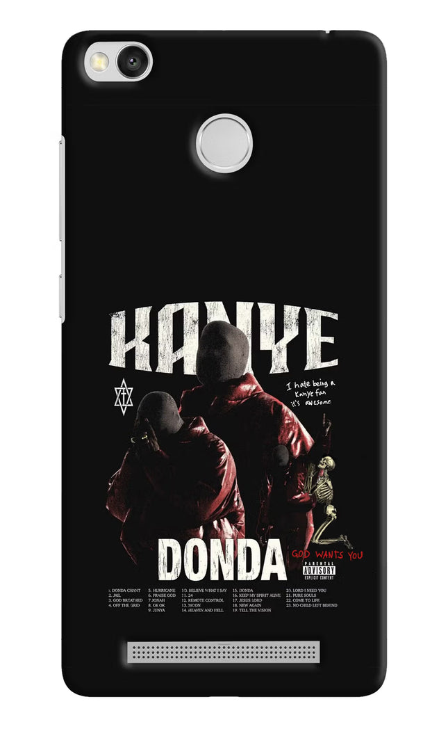 Donda Kanye West Redmi 3S Prime Hard Case Back Cover by Casekaro