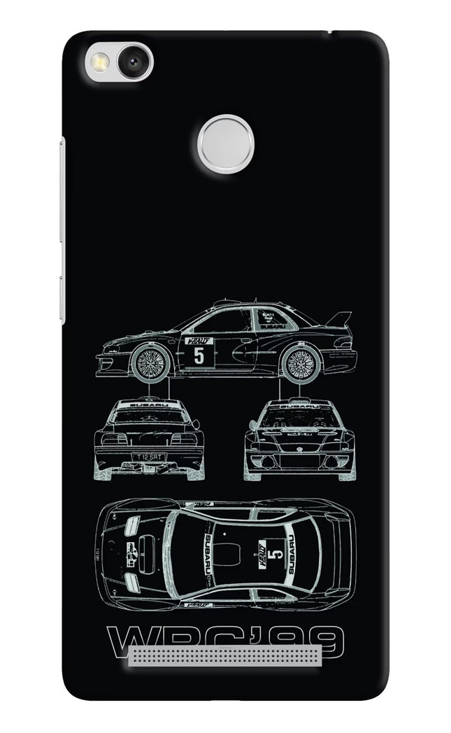 WRC'99 Redmi 3S Prime Hard Case Back Cover by Casekaro