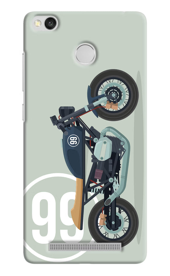 Classic Cafe Racer 99 Redmi 3S Prime Hard Case Back Cover by Casekaro