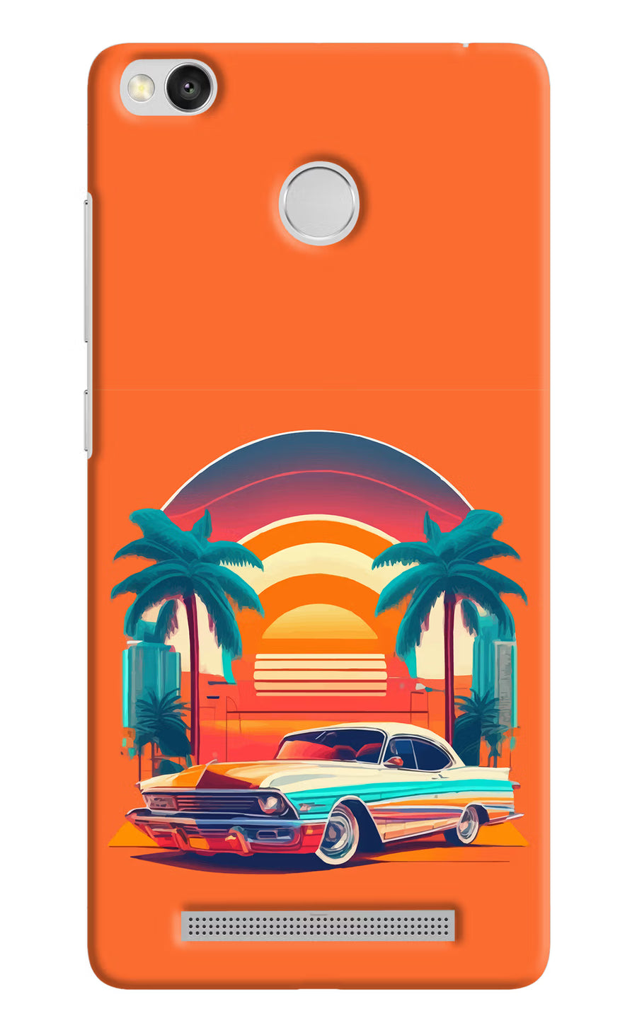 Palm Drive 80s Redmi 3S Prime Back Cover, Hard case