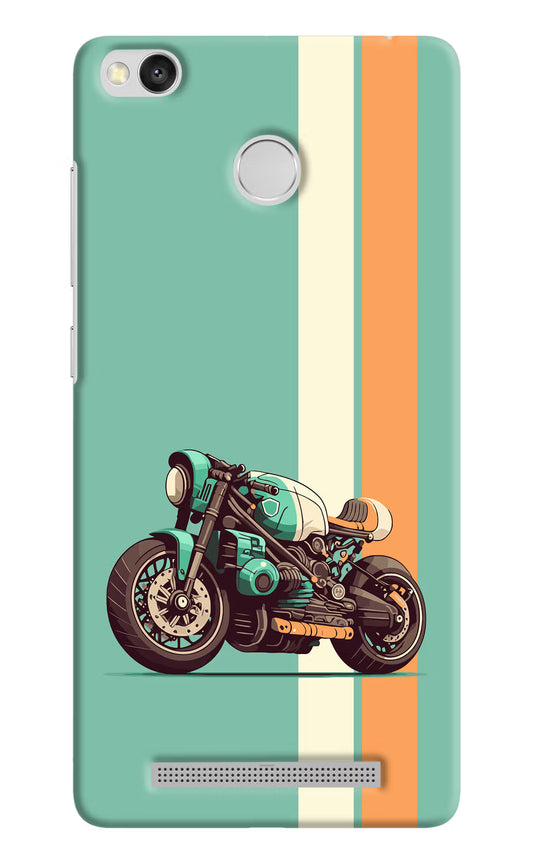 Striped Moto Drift Redmi 3S Prime Hard Case Back Cover by Casekaro
