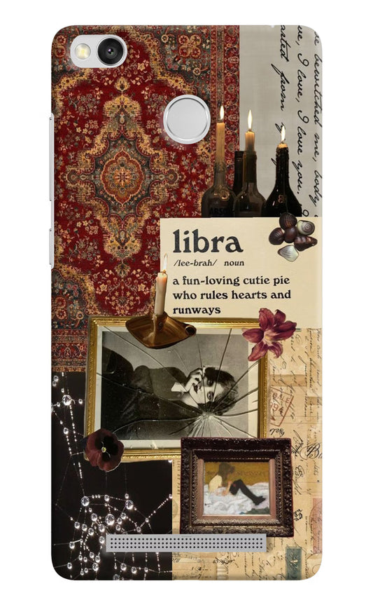 Libra Zodiac Redmi 3S Prime Hard Case Back Cover by Casekaro