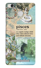 Pisces Zodiac Redmi 3S Prime Hard Case Back Cover by Casekaro