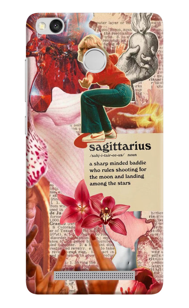 Sagittarius Zodiac Redmi 3S Prime Hard Case Back Cover by Casekaro