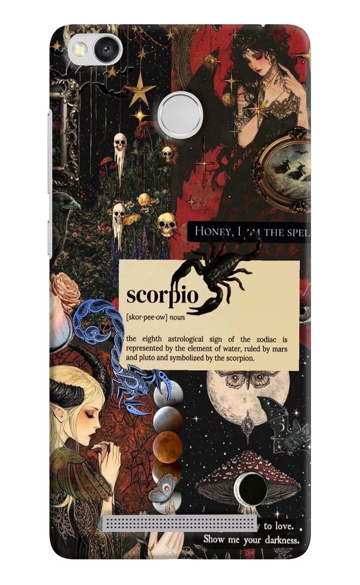 Scorpio Zodiac Redmi 3S Prime Hard Case Back Cover by Casekaro
