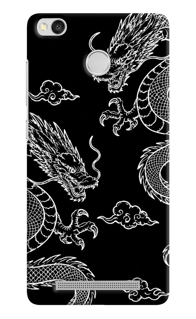 Twin Dragons Redmi 3S Prime Hard Case Back Cover by Casekaro