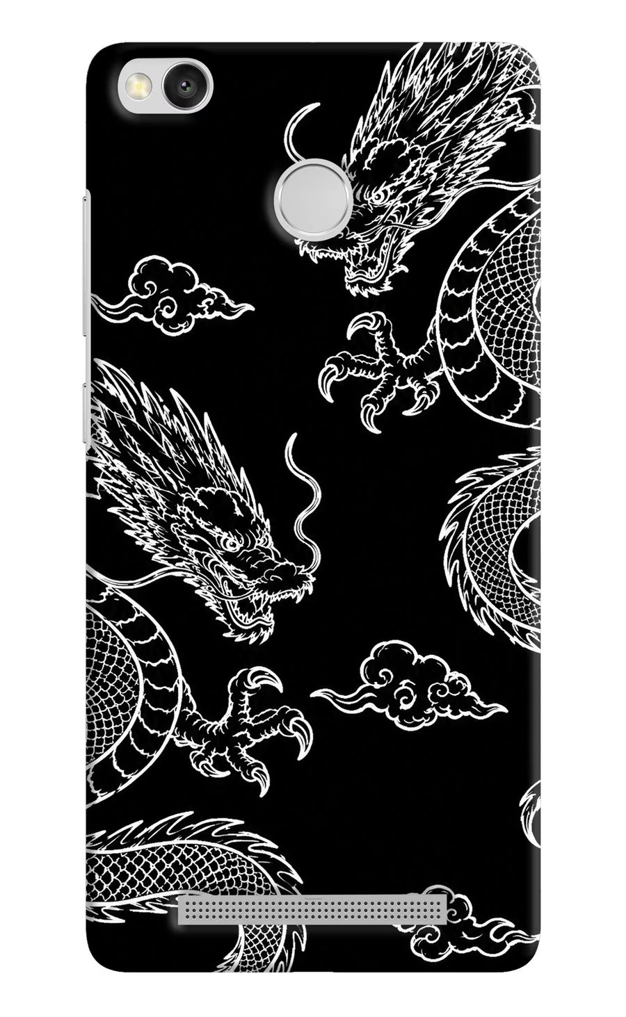 Twin Dragons Redmi 3S Prime Back Cover, Hard case