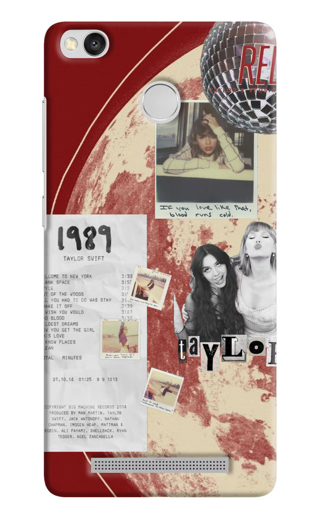 Taylor Swift Redmi 3S Prime Hard Case Back Cover by Casekaro
