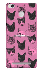 Pink Cats Redmi 3S Prime Hard Case Back Cover by Casekaro
