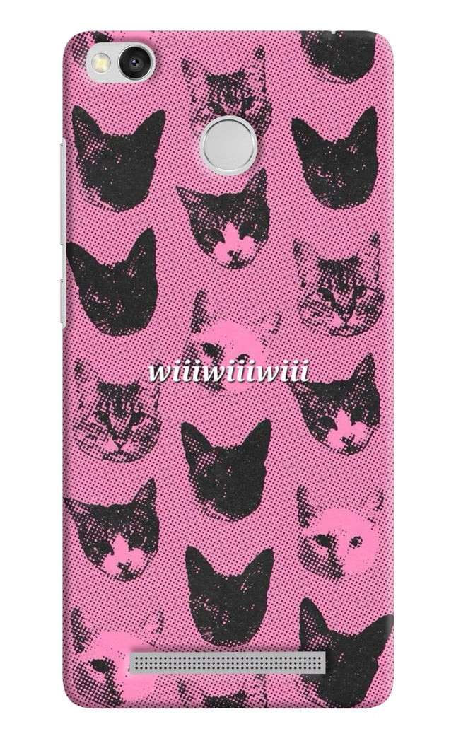 Pink Cats Redmi 3S Prime Hard Case Back Cover by Casekaro