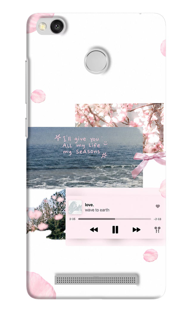 Wave to earth Redmi 3S Prime Hard Case Back Cover by Casekaro