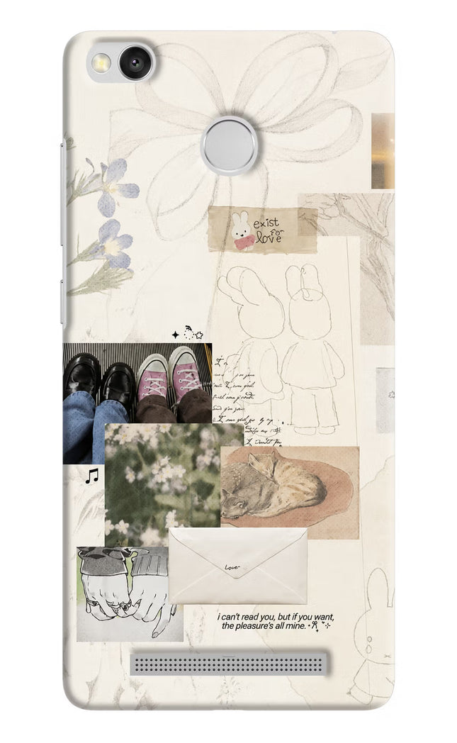 Soft Aesthetic Redmi 3S Prime Hard Case Back Cover by Casekaro