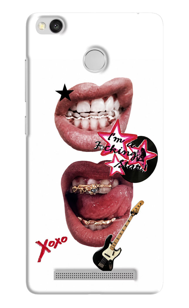 Rockstar Redmi 3S Prime Hard Case Back Cover by Casekaro