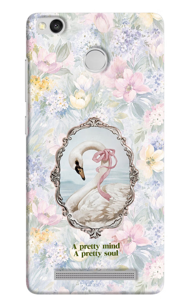 Pretty Mind Pretty Soul Redmi 3S Prime Hard Case Back Cover by Casekaro