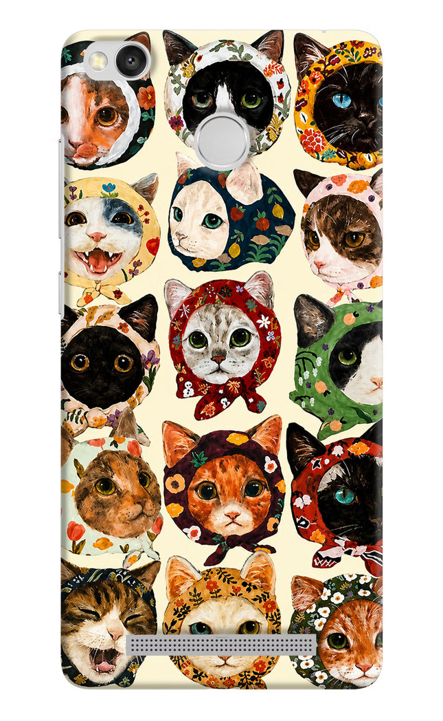 Cool Cat Redmi 3S Prime Hard Case Back Cover by Casekaro