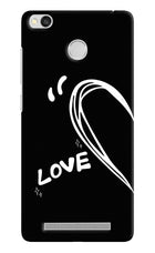 Love Line Redmi 3S Prime Hard Case Back Cover by Casekaro