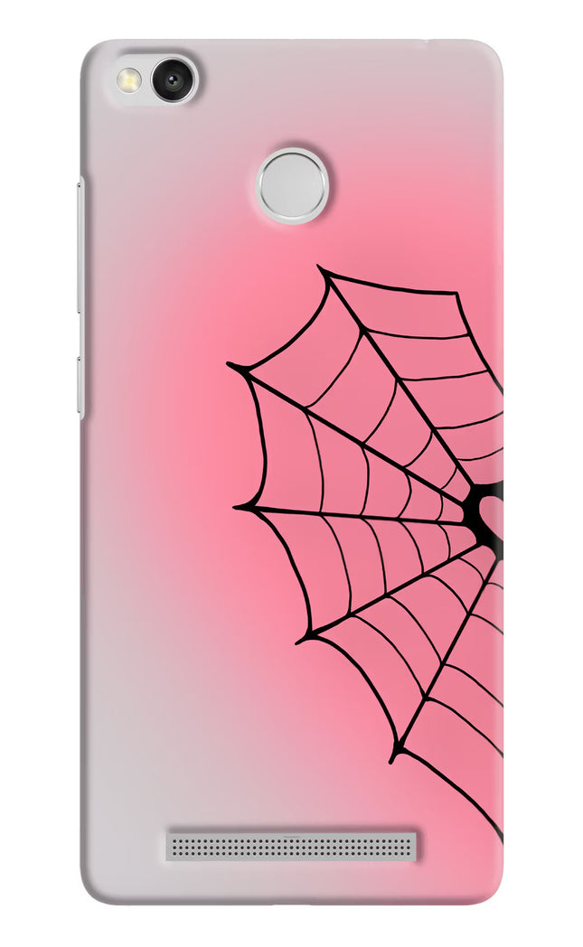 Pink Web Redmi 3S Prime Hard Case Back Cover by Casekaro