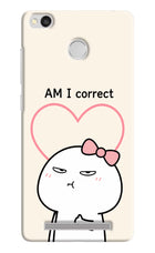 Always Right Redmi 3S Prime Hard Case Back Cover by Casekaro
