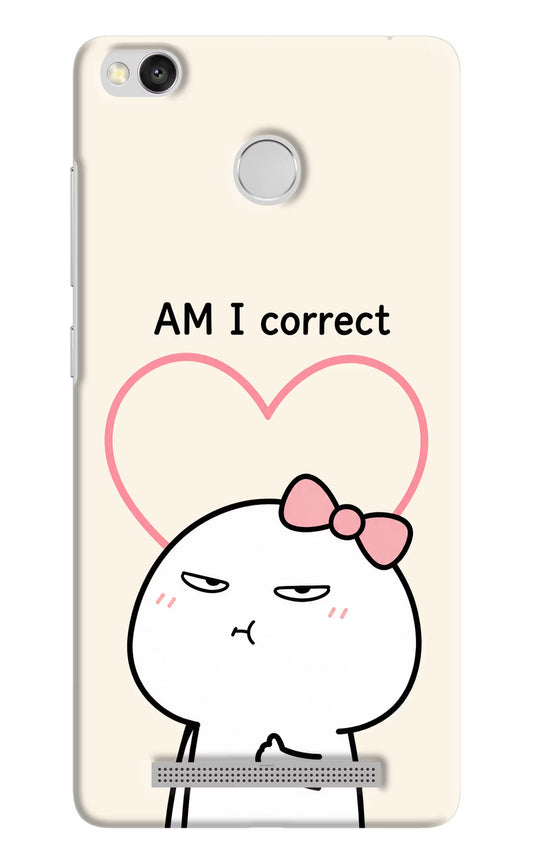 Always Right Redmi 3S Prime Hard Case Back Cover by Casekaro