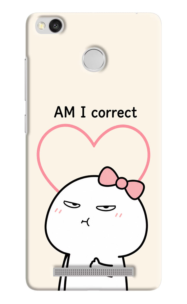 Always Right Redmi 3S Prime Hard Case Back Cover by Casekaro