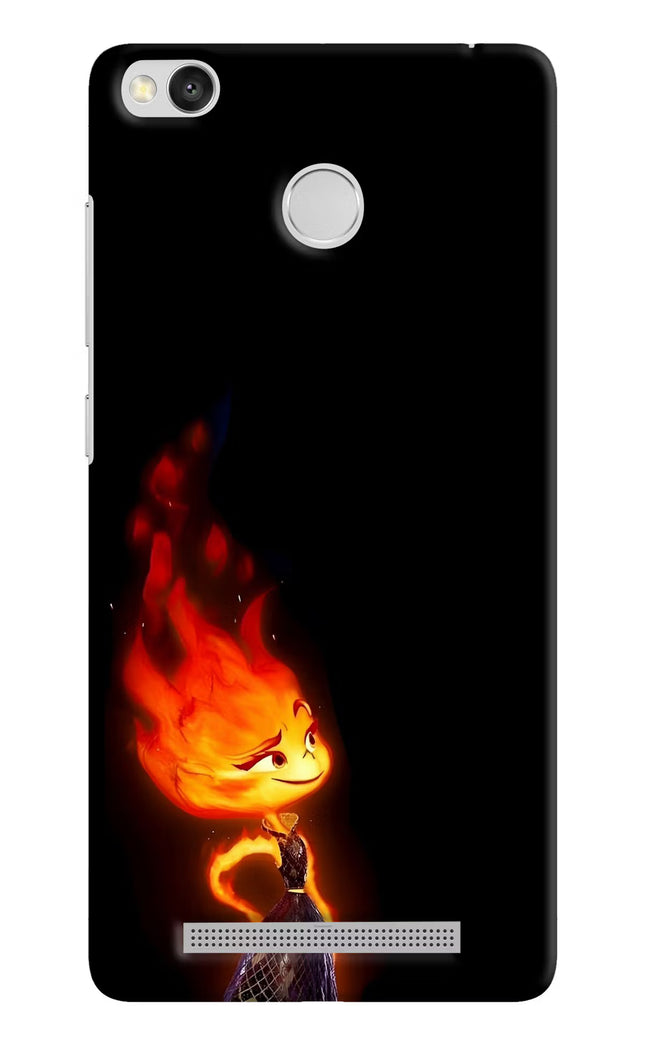 Ember Flame Redmi 3S Prime Hard Case Back Cover by Casekaro