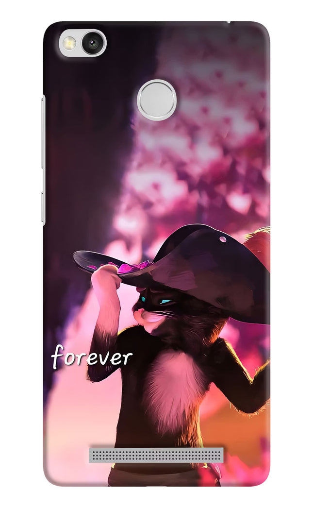 Forever Cat Redmi 3S Prime Hard Case Back Cover by Casekaro