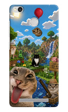 Minecraft Cat Chaos Redmi 3S Prime Hard Case Back Cover by Casekaro