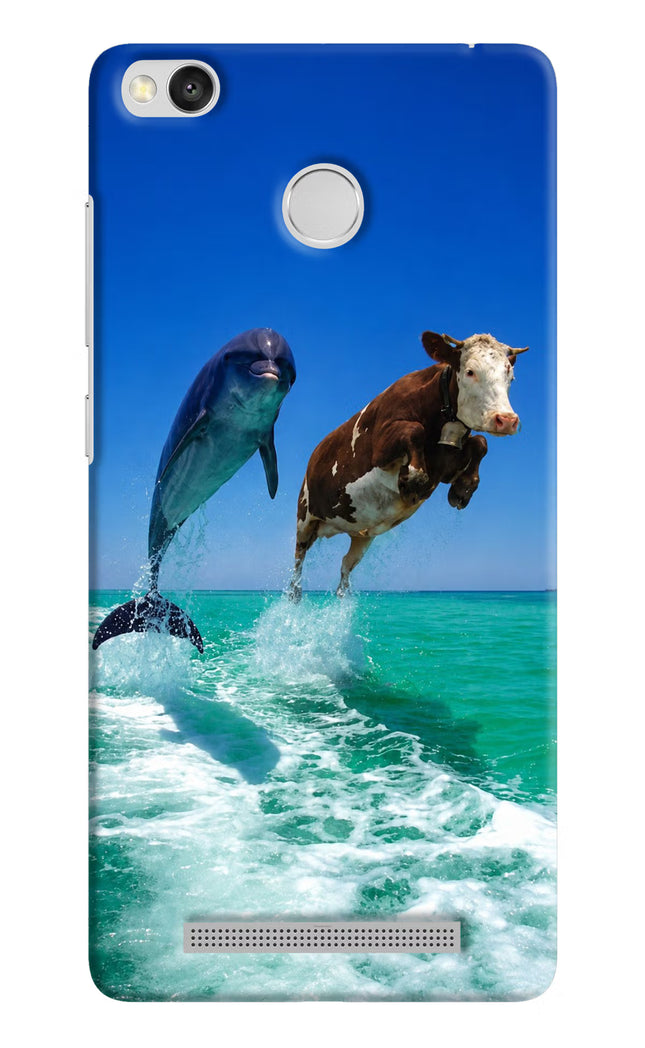 Dolphin vs Cow Redmi 3S Prime Hard Case Back Cover by Casekaro