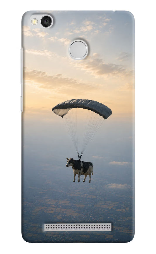 Skydiving Cow Redmi 3S Prime Back Cover