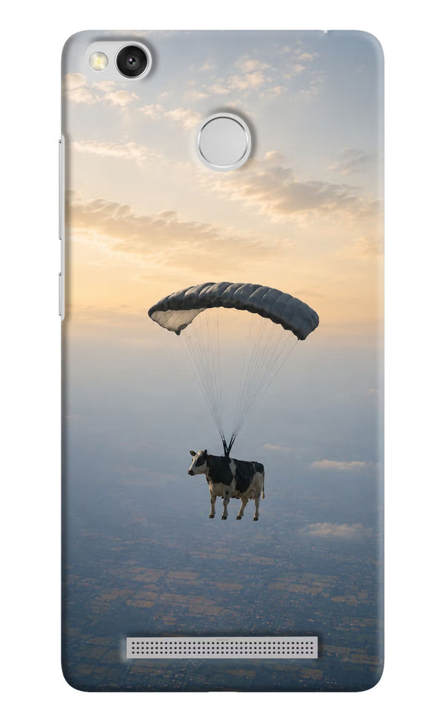 Skydiving Cow Redmi 3S Prime Hard Case Back Cover by Casekaro